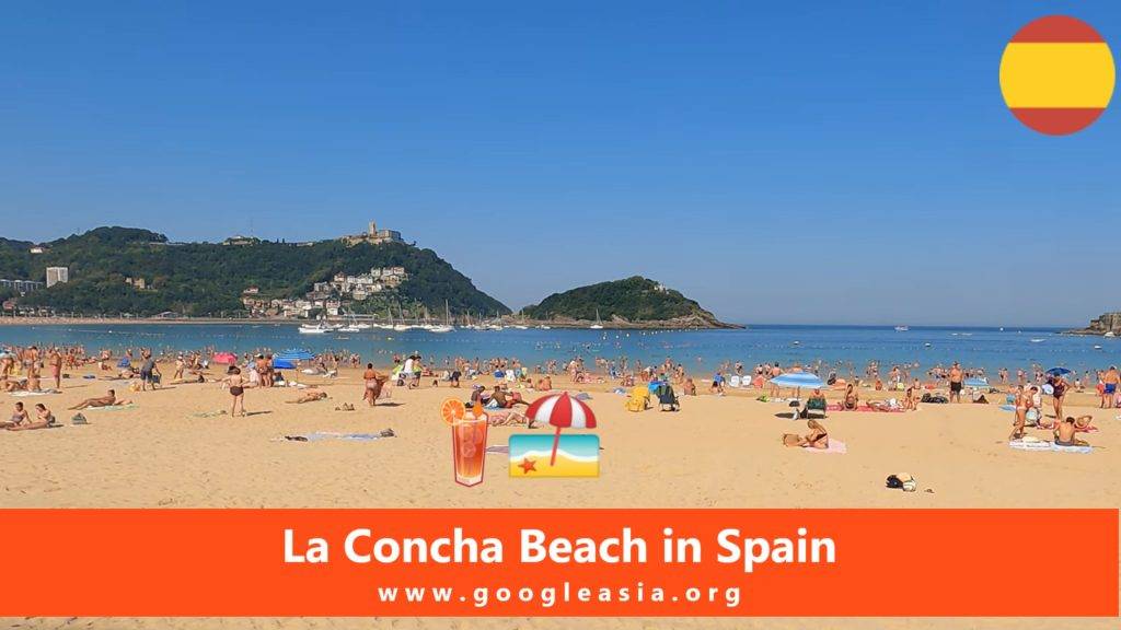La Concha Beach in Spain