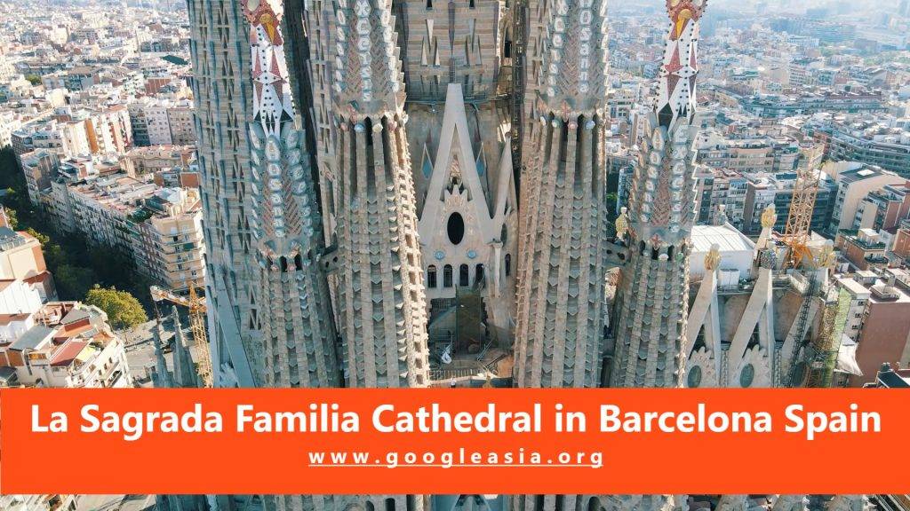 La Sagrada Familia Cathedral in Barcelona Spain